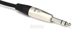 Hosa HSS-015 Pro Balanced Interconnect, REAN 1/4 in TRS to Same, 15 ft