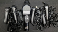 LOT of 6 Various models Microphones Black Used Working