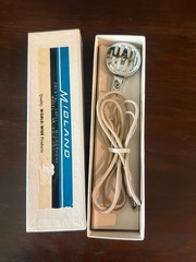 Vintage Midland Mic Microphone – Lapel Clip-On Corded with 48″ cord New In Box