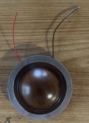Unbranded 3” Speaker Diaphragm Brown w/ Metal Ring