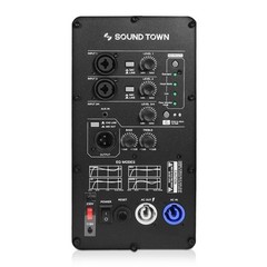 Sound Town 10″ Powered 2-Way Stage Monitor Speaker for Live Sound (CARME-S10MPW)