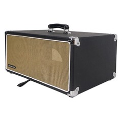 Sound Town Vintage 4U Amp Rack Case 12.5″ Depth Dust Cover Black(STVRC-4BK)