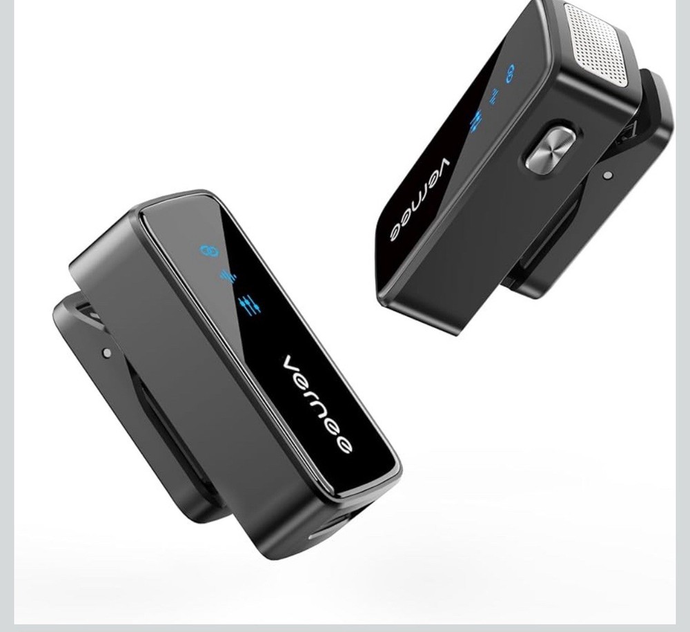 Wireless Lavalier Microphone for iPhone 16 15, Android, Tablet, PC