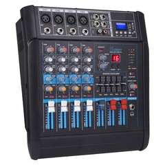 4channel power amplifier mixer, 16 types of DSP effects, Bluetooth, USB interfae