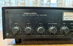 REALISTIC MPA-95 PA AMPLIFIER 100 WATTS 5 CHANNEL MIXER 4 MICROPHONE INPUTS