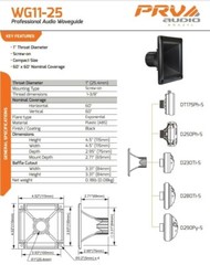 2x PRV Audio WG270Ph Compact Phenolic 2″ VC Compression Driver + Horn 300 Watts