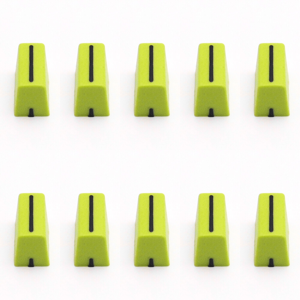 10pcs Fader Knob Cap For Pioneer DDJ-SX SZ Rane 61 62 64 68 Denon Numark-Green1