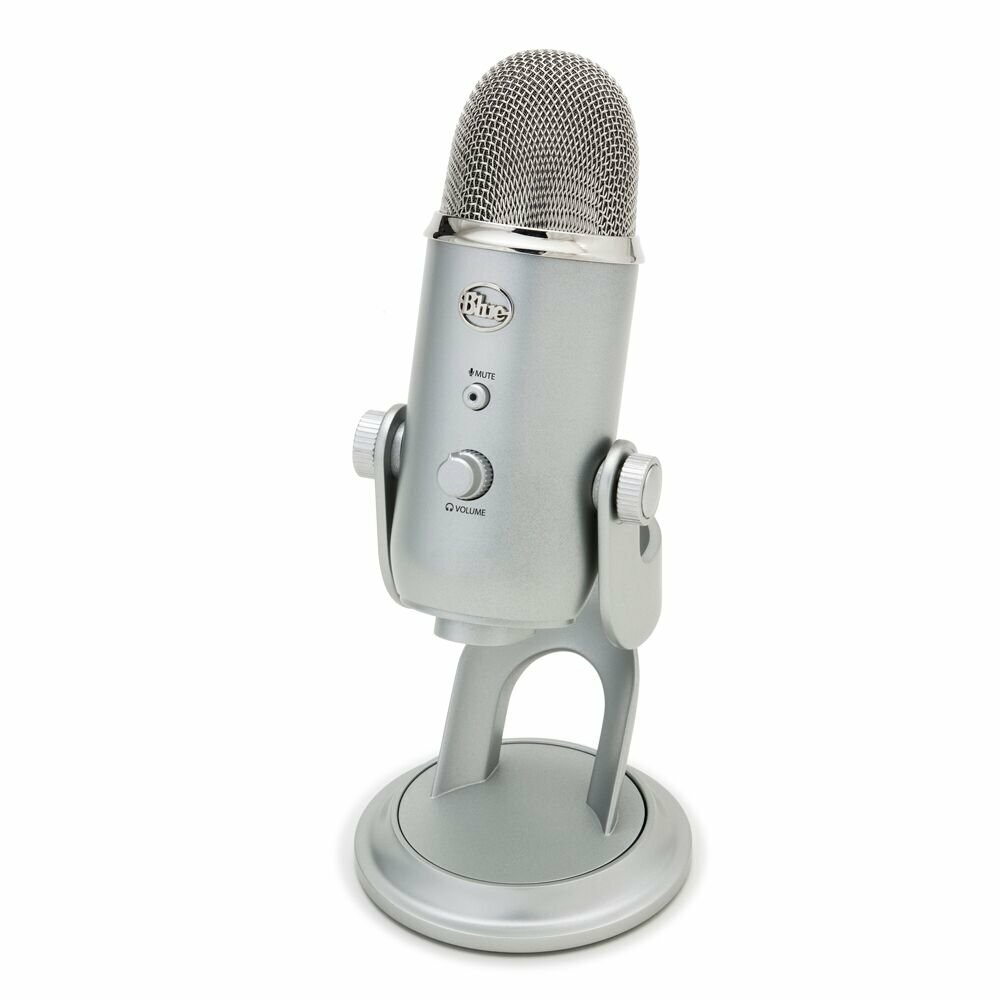 Blue Microphones Yeti USB Streaming & Recording Mac/PC Pro-Mic (Silver Edition)