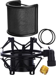 Pop Filter with Shock Mount for ATR2100 AT2020 AT2035 Audio Technica Microphone