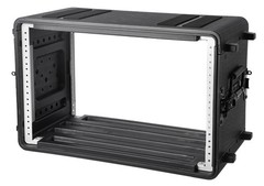 Diandian 6U Rack Case Shallow 11 Depth, 19 Rackmount Flight Case, Watertight Dus