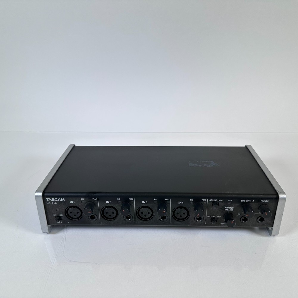 Tascam US-4×4 USB Audio/MIDI Interface Includes Adapter; AS-IS