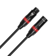 Rannsgeer 2 Pack 1 ft XLR Microphone Cable Male to Female 3-Pin R7201-P2