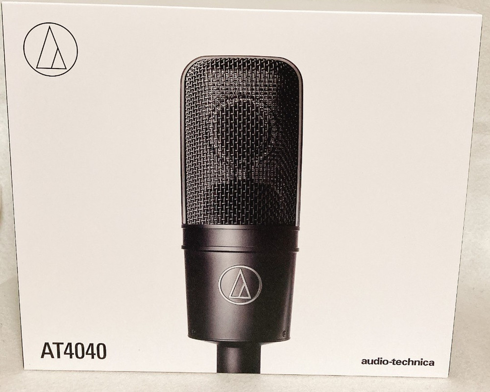 Audio-Technica AT4040 Cardioid Condenser Side-Address Mic w/ Shock Mount Case