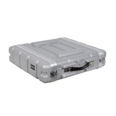 Stackable 2U Rack Case, Strong Molded with Heavy Duty Hardware, Standard 19.25”