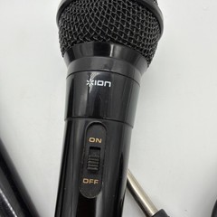 ION Wired Dynamic Microphones w/ 1/4″ Plug Black Stage Mic 7-8 & 4 Inch Mics