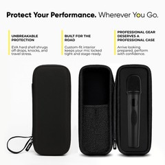 Wireless Microphone System – Karaoke Microphone Wireless with Receiver, Echo …