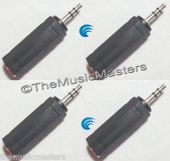 4X 1/4″ Female Jack to 3.5mm 1/8″ Male Plug Stereo Headphone Audio Adapter VWLTW