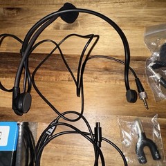 Kimafun Wireless Microphone Set 2.4G Mini Plug N Play KM-G102 Headset & Lapel