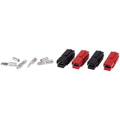 12-10 AWG Red/Black DC-H Hi-Amp Quick Disconnects 50A 2 Pair