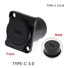Panel Mount D Type USB Module 2.0/3.0 Female to Female Connector Jack Socket