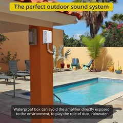 PROZOR Bluetooth 5.1 Power Amplifier for Outdoor Speakers, 4 Channel…