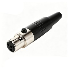 4,Mini XLR Connector Female Microphone End TA4F 4 Pin Panel Mount XLR Plug