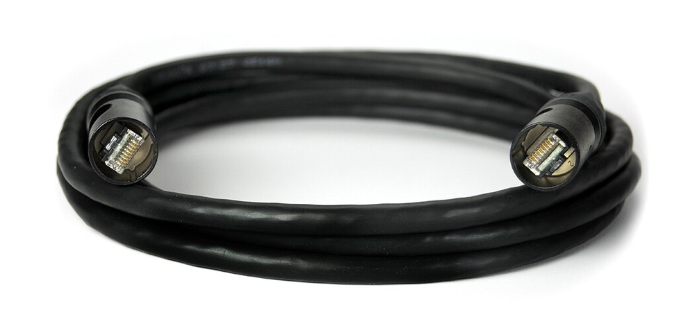 Whirlwind 30ft Cat6a Shielded Tactical Cable ENC6ASE030 Ethercon to Ethercon