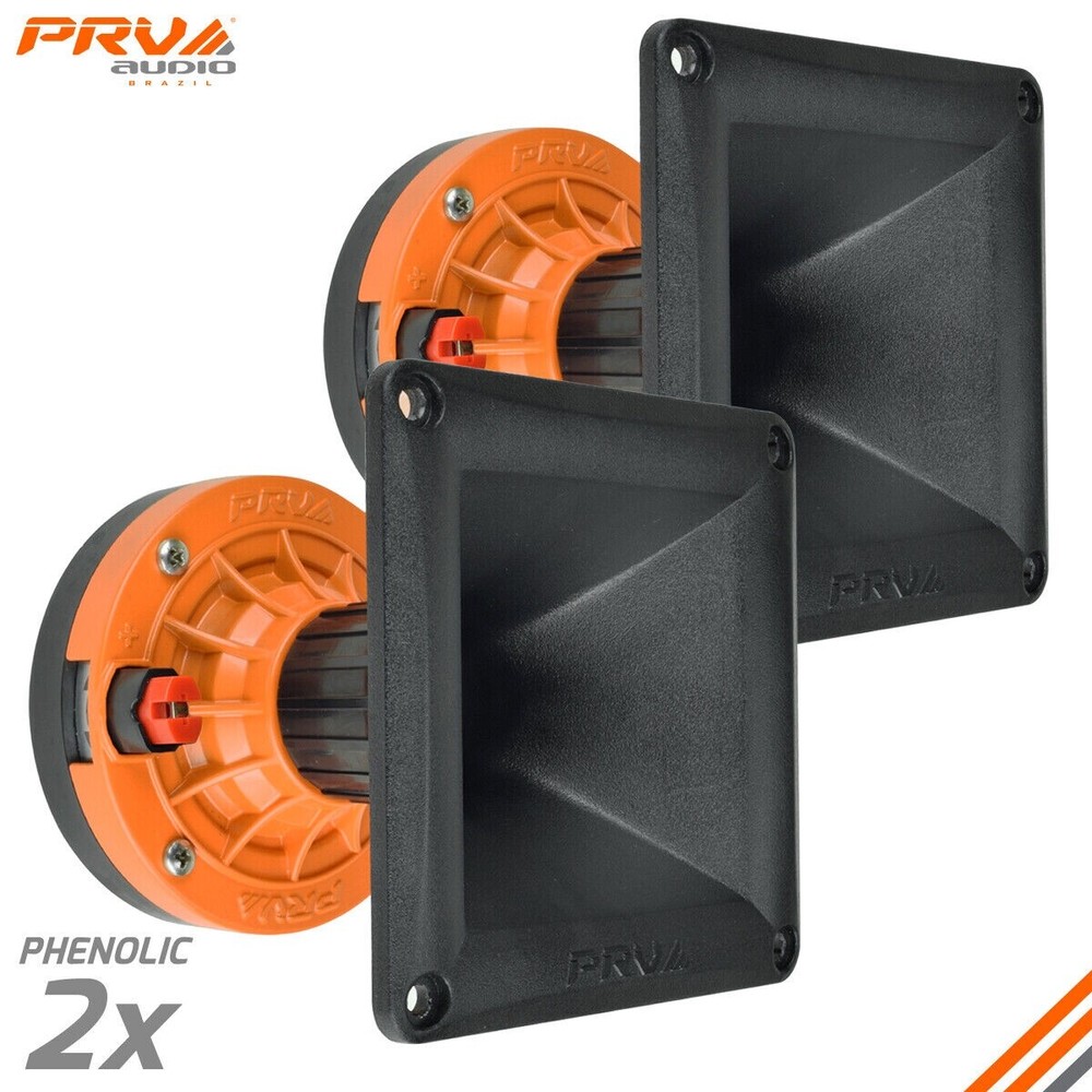 2x PRV Audio WG270Ph Compact Phenolic 2″ VC Compression Driver + Horn 300 Watts