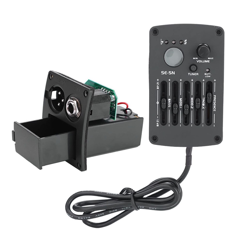Acoustic Guitar 5-Band EQ Equalizer with Pickup Tuner, for Acoustic Guitar, U…