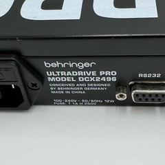 Behringer DCX2496 Ultra-Drive Loudspeaker Management System Operation Confirm