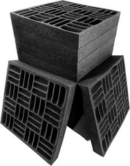 12 Pack Sound Proof Foam Panels for Walls, 12.6X12.6X2 Inches Grid Style Acousti