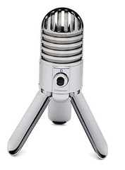 Meteor Mic USB Condenser Podcasting Podcast Recording Desktop Microphone Chrome