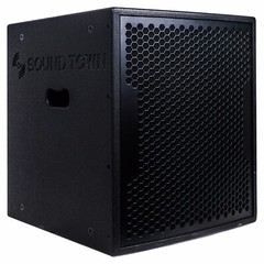 Sound Town 15″ Powered Subwoofer, 2 Outputs Plywood Enclosure Wheels CARPO-15SPW