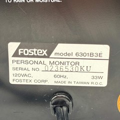 Fostex 6301B Personal Monitor Speaker 6301B3E Black