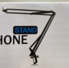 Professional Recording Microphone Stand Black Boom Arm Duocast Microphone NEW