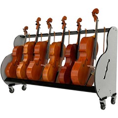 A&S Crafted Products Band Room 6 Cello Storage Rack