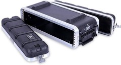 Stackable 2U Rack Case Shallow 14.25″ Depth Polyethylene Hard-shell Construction