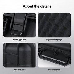Microphone Storage Case 8×7.7×2.9in Waterproof Pre-Cut Foam for Shure SM58