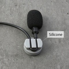 Magnetic Magnet Silicone Holder Cable Organizer Clip for Lavalier pin microphone