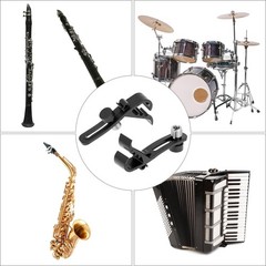 Adjustable Shockproof Drum Microphone Clips – 4 Pack Mic Securing Mounts for Stu