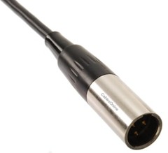 Mini XLR 3-Pin Female to Mini XLR 3-Pin Male Pro Audio Cable