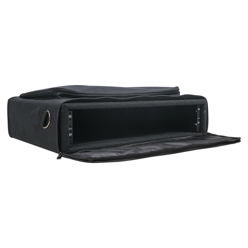 Sound Town Portable 2U Bag w/ 14″ Rackable Depth, Plywood Rack Frame STRB-216B