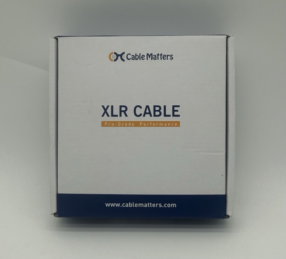 2x Count CableMatters Cables XLR To Microphone M-F Cable 10 Ft Each Brand New