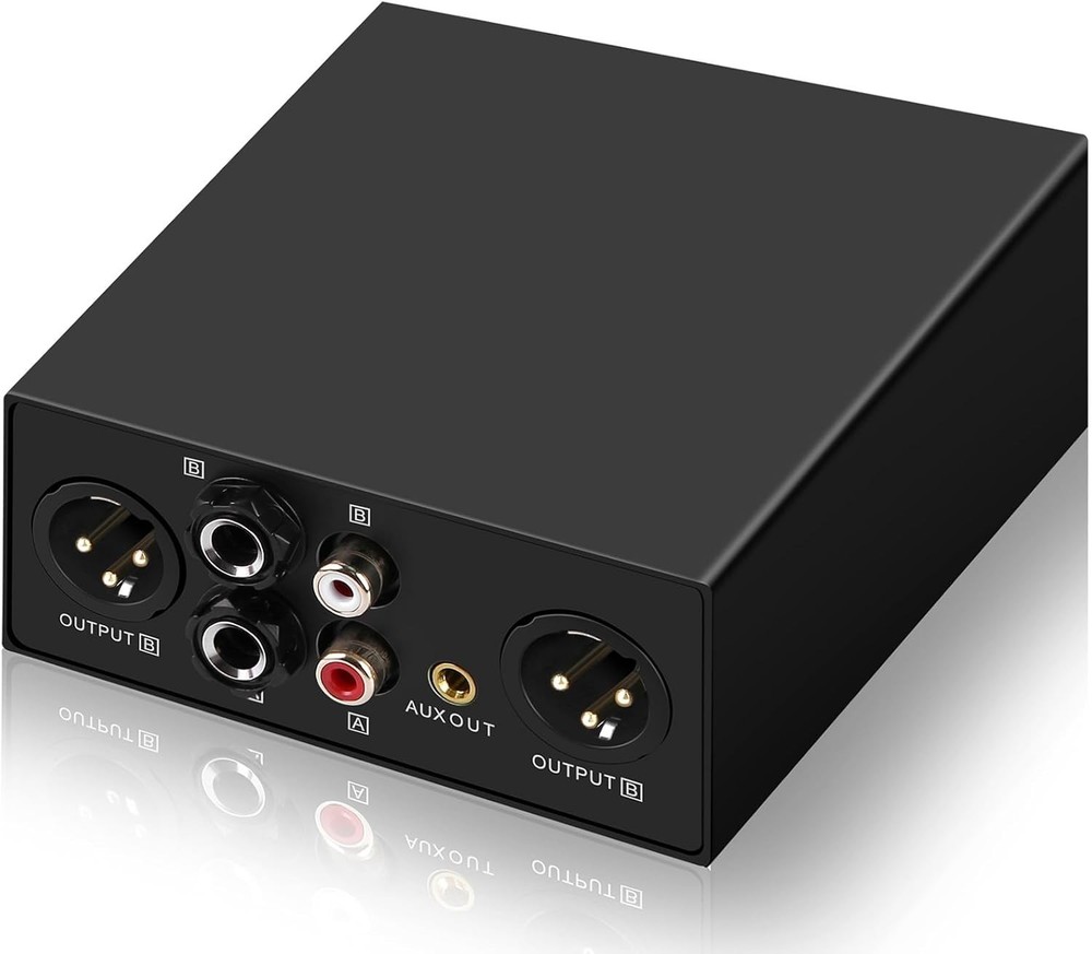 6.35 XLR 1/4″ TRS RCA 3.5mm AUX Input Output Multi Channels Ground Isolator Loop