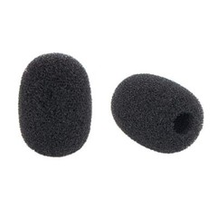 6x Lapel Mic Windscreen Foam Covers w/ 6 Metal Tie Clips & 6 Plastic Wire Clips
