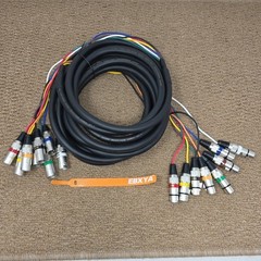 EBXYA 10ft 8 Channel XLR Snake Cables – 8 Colored XLR Male to Female Snake Cable