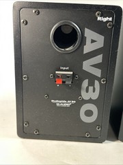M-Audio Studiophile AV30 Powered Speakers Studio Monitors Black Tested W/ Box