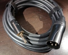 TRS 3.5mm 1/8″ input to XLR 3-pin Microphone-type output jack 15 ft. NEW