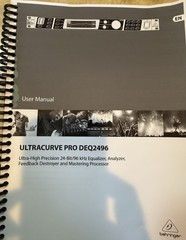 Behringer Ultracurve Pro DEQ2496 Equalizer and Mastering Processor CG01Y4E