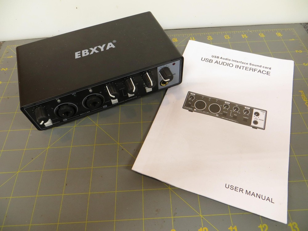 2i2 USB Audio Interface Podcast Recording 24-bit 192kHz USB-C Plug and Play GC